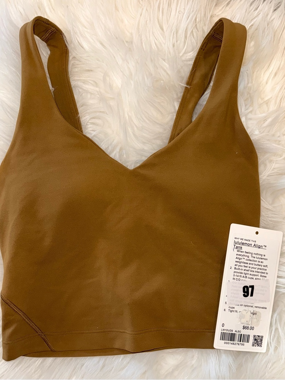 lululemon athletica Brown Align Tank Sports Bra